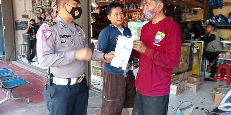 Gencarkan Sosialisasi Larangan Penggunaan Knalpot Brong oleh Satlantas Polres Lamongan