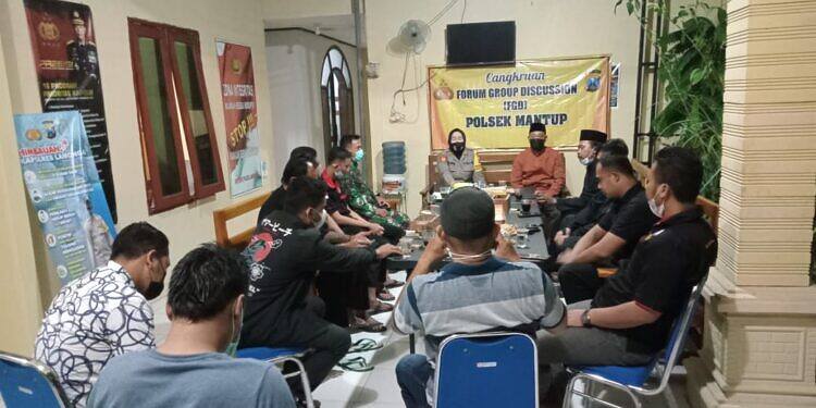 FGD (Forum Group Discussion) Bersama Perguruan Silat Sekecamatan Mantup Menjaga Kondusifitas Serta Keamanan Wilayah