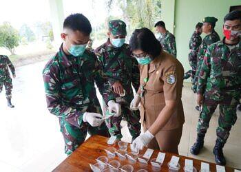Antisipasi Penyalahgunaan Narkoba, Personel Denzibang1/Stg ikuti Sosialisasi Penyuluhan P4GN danTes Urine