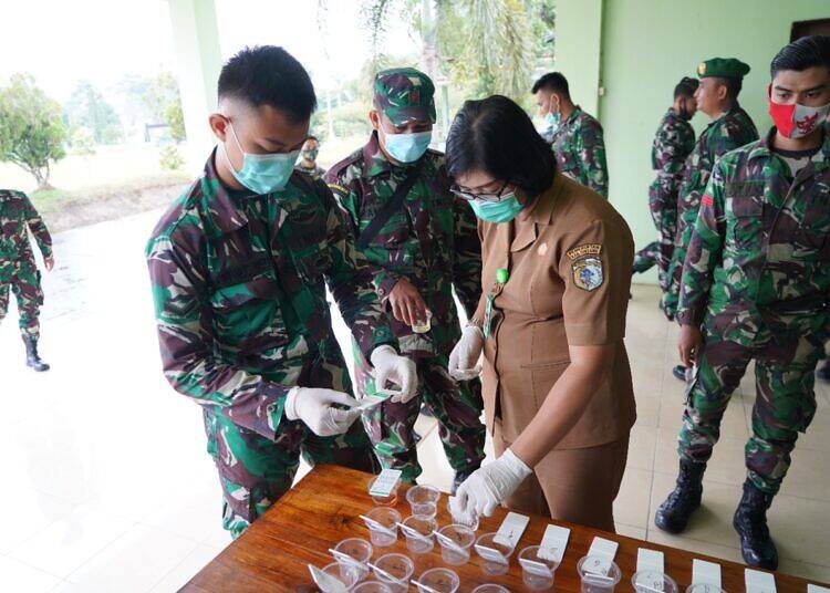 Antisipasi Penyalahgunaan Narkoba, Personel Denzibang1/Stg ikuti Sosialisasi Penyuluhan P4GN danTes Urine