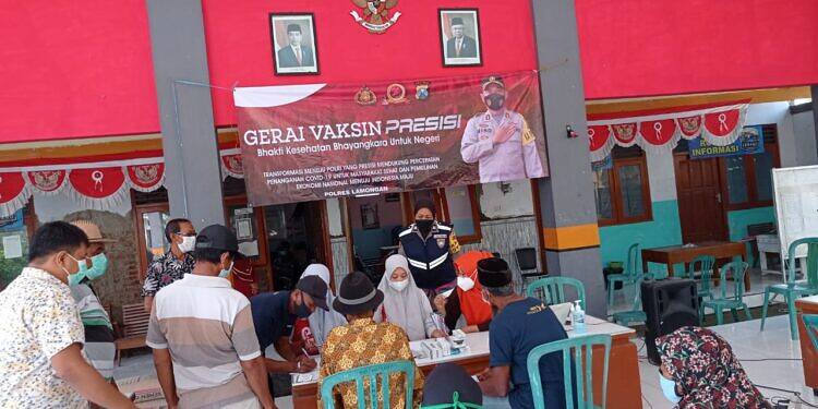 Polsek Lamongan Kota Gelar Vaksin Dengan Sebutan Gerai Presisi