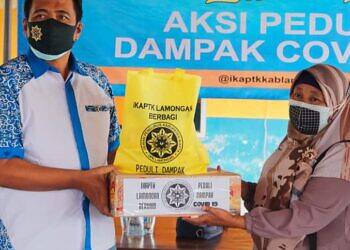 Bakti Sosial, IKAPTK Salurkan Bantuan Bagi Petugas Pemulasaran Jenazah Covid-19