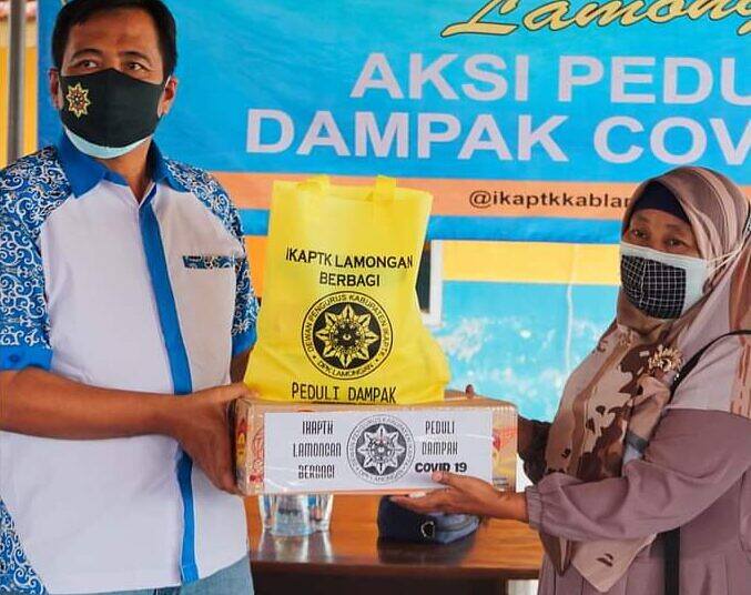 Bakti Sosial, IKAPTK Salurkan Bantuan Bagi Petugas Pemulasaran Jenazah Covid-19