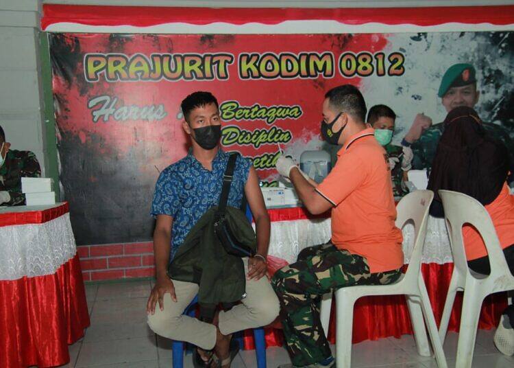 Gelar Vaksin Tahap Ke Dua Bagi Masyarakat, Kodim 0812 Lamongan Targetkan 1450 Peserta