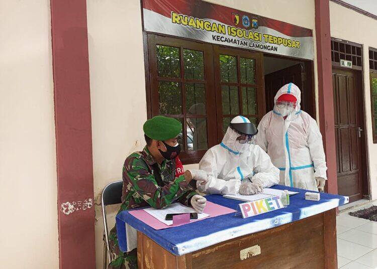 Dandim 0812 Lamongan, Babinsa Harus Aktif Dalam Pendampingan Pemindahan Isoman ke Isoter
