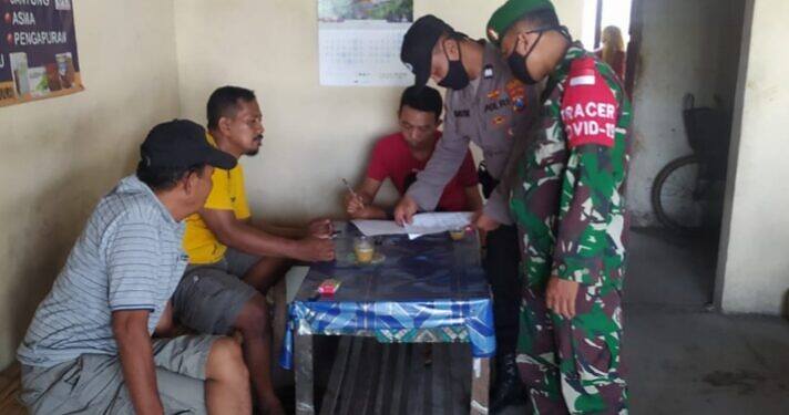 Petugas Gabungan TNI – Polri, Unsur kecamatan Terus Menggelar Giat Yustisi, Ini Penyampaian Serma Lemu