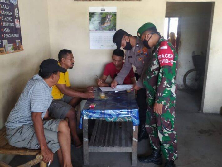 Petugas Gabungan TNI – Polri, Unsur kecamatan Terus Menggelar Giat Yustisi, Ini Penyampaian Serma Lemu