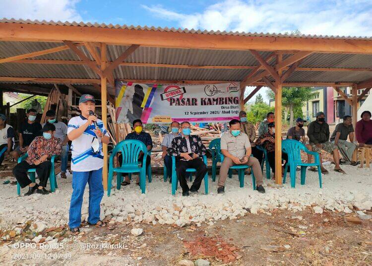 Pasar Kambing unit usaha BUMDES Desa Bluri Solokuro di resmikan Kepala Dinas Perindag Lamongan