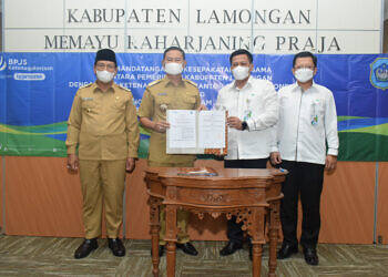 Bupati Lamongan MoU dengan BPJS Ketenagakerjaan. Ini Manfaatnya?