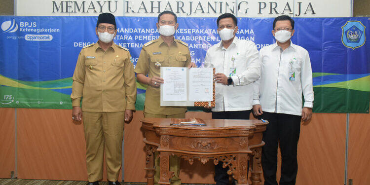 Bupati Lamongan MoU dengan BPJS Ketenagakerjaan. Ini Manfaatnya?
