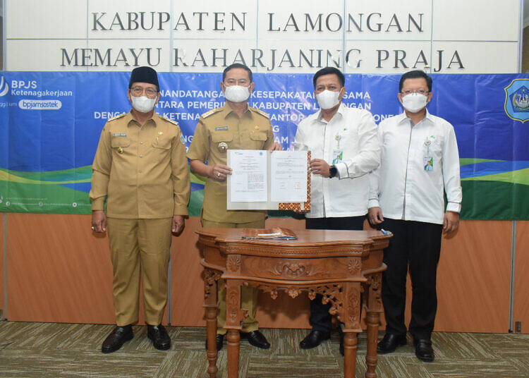 Bupati Lamongan MoU dengan BPJS Ketenagakerjaan. Ini Manfaatnya?