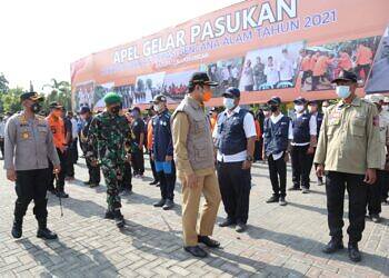 Antisipasi Bencana Hidrometeorologi di Kabupaten Lamongan, Pasukan dan Peralatan Disiapkan