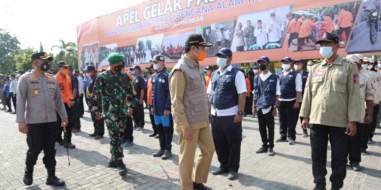Antisipasi Bencana Hidrometeorologi di Kabupaten Lamongan, Pasukan dan Peralatan Disiapkan
