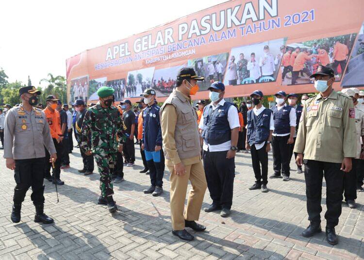 Antisipasi Bencana Hidrometeorologi di Kabupaten Lamongan, Pasukan dan Peralatan Disiapkan