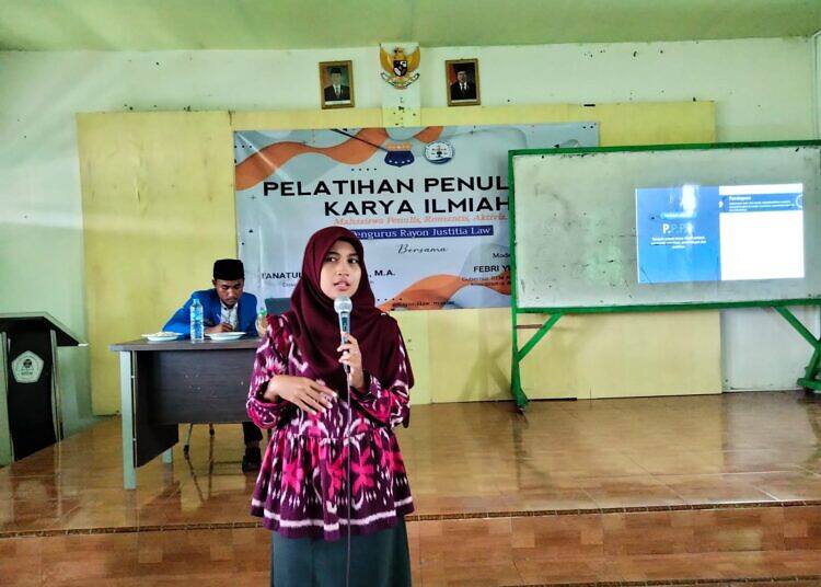 PR PMII Justitia Law Billfath Adakan Pelatihan Penulisan Karya Ilmiah