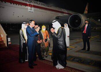 Presiden Jokowi Tiba di Abu Dhabi