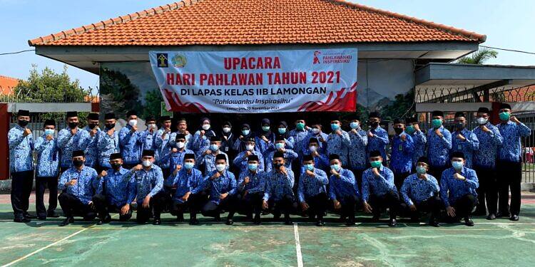 Kenang Jasa Pahlawan, Lapas Lamongan Gelar Upacara Hari Pahlawan