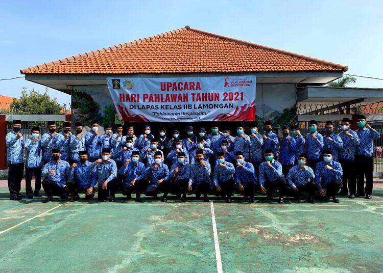 Kenang Jasa Pahlawan, Lapas Lamongan Gelar Upacara Hari Pahlawan