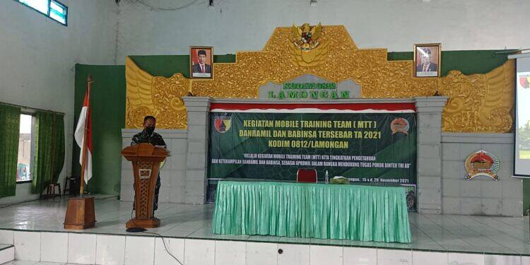 Tingkatkan Kemampuan Apkowil di Lamongan dengan Mobile Training Team Binter Kodim