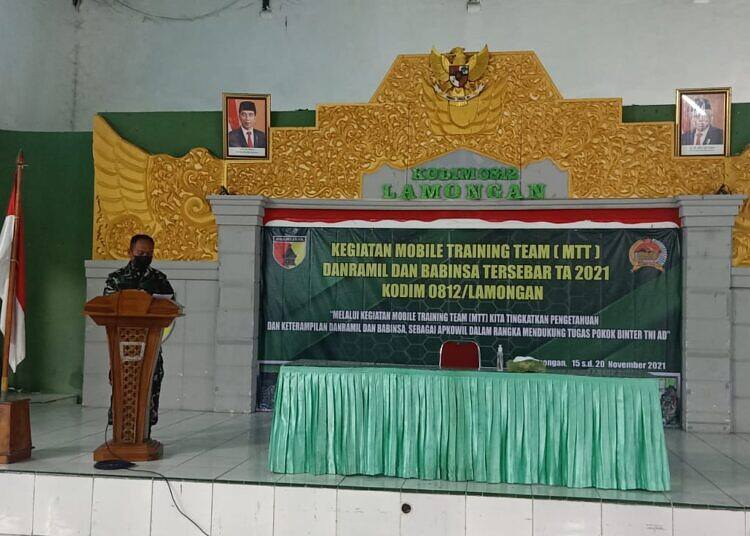 Tingkatkan Kemampuan Apkowil di Lamongan dengan Mobile Training Team Binter Kodim