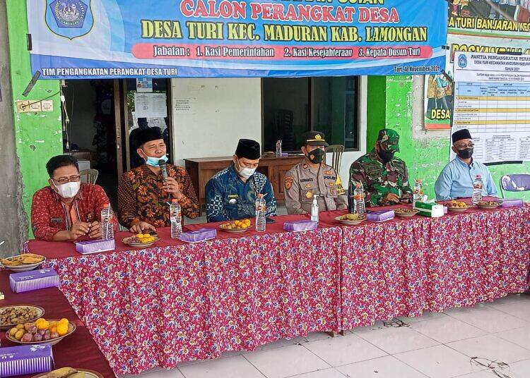 Desa Turi Kecamatan Maduran Laksanakan Ujian Tiga Kekosongan Jabatan Perangkat Desa