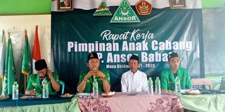 PAC GP Ansor Babat Gelar Raker Perdana di Bustanul Ulum Babat.