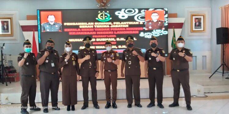 Sertijab Kasi Tindak Pidana Khusus Kejari Lamongan