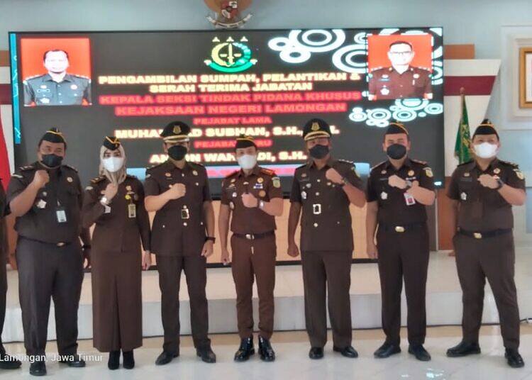 Sertijab Kasi Tindak Pidana Khusus Kejari Lamongan