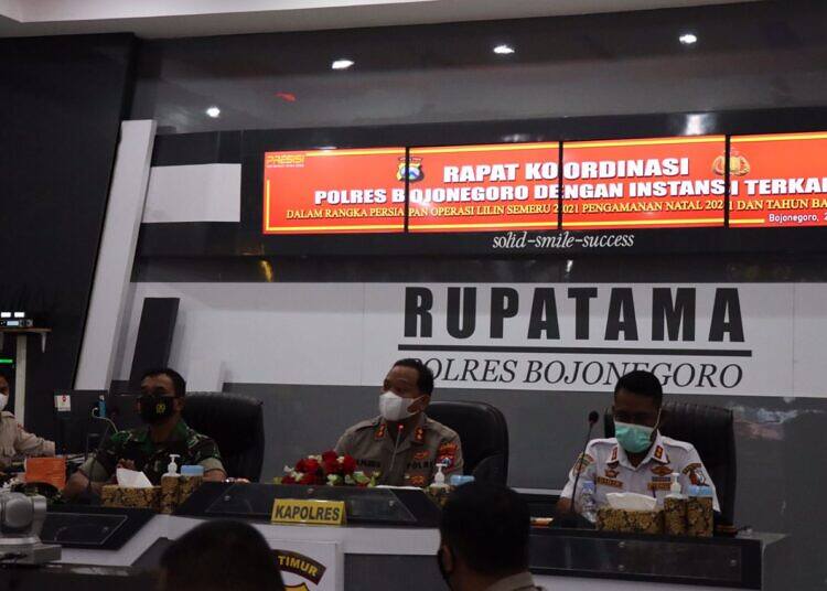 Polres Bojonegoro Gelar Rakor Bersama Instansi Terkait dan Pengurus Gereja, Elemen Masyarakat Bahas Pengamanan Nataru