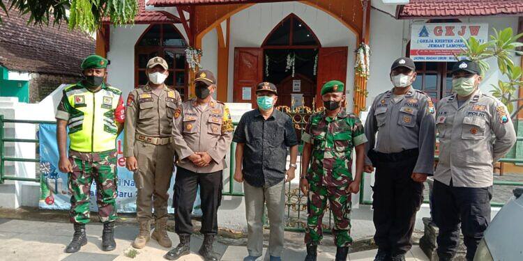 Perketat Pengamanan Gereja, TNI-Polri di Kabupaten Lamongan Bersiaga 