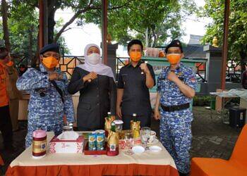 Apel Pagi Kesiagaan Relawan Kemanusiaan Jawa Timur dengan Gubernur dan Wakil Gubernur Jatim 