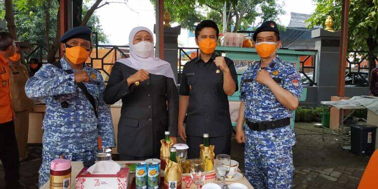 Apel Pagi Kesiagaan Relawan Kemanusiaan Jawa Timur dengan Gubernur dan Wakil Gubernur Jatim 