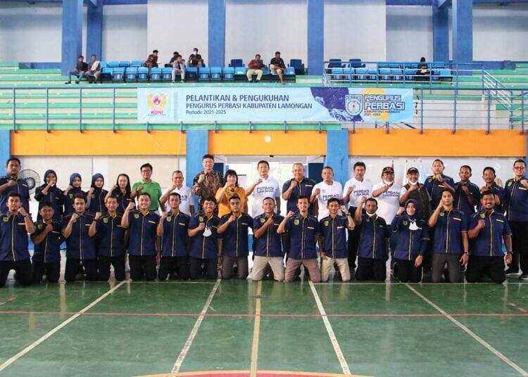 Pelantikan Pengurus Perbasi Lamongan, Bupati Berharap Tidak Hanya Sepak Bola Saja yang Dikenal