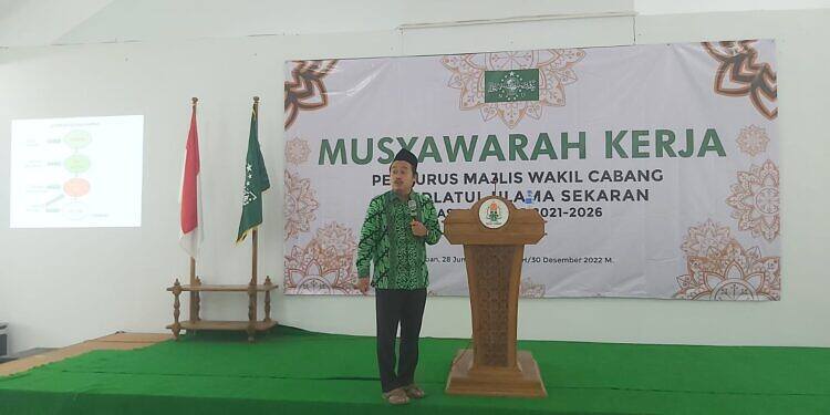Gelar Musyawarah Kerja I, MWC NU Sekaran Bekali Pengurus Penguatan Ideologi 