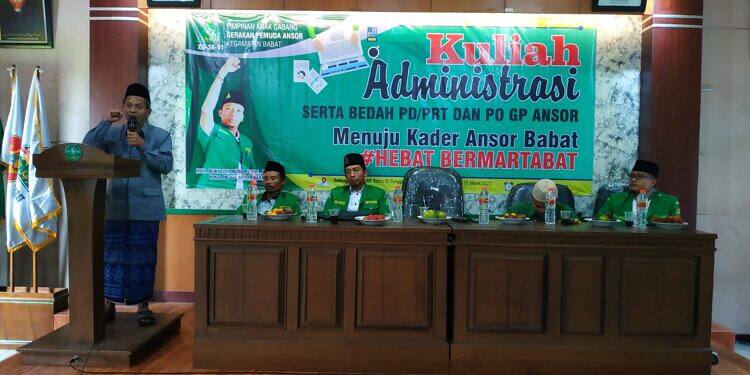 Tingkatkan Kualitas dan Profesionalisme  Berorganisasi PAC GP. Ansor Babat Gelar Kuliah Administrasi dan Bedah PD/PRT.