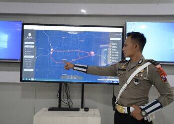 Polres Lamongan Gelar Simulasi Rekayasa Pengalihan Arus Lalu Lintas Jelang Mudik Lebaran 2022