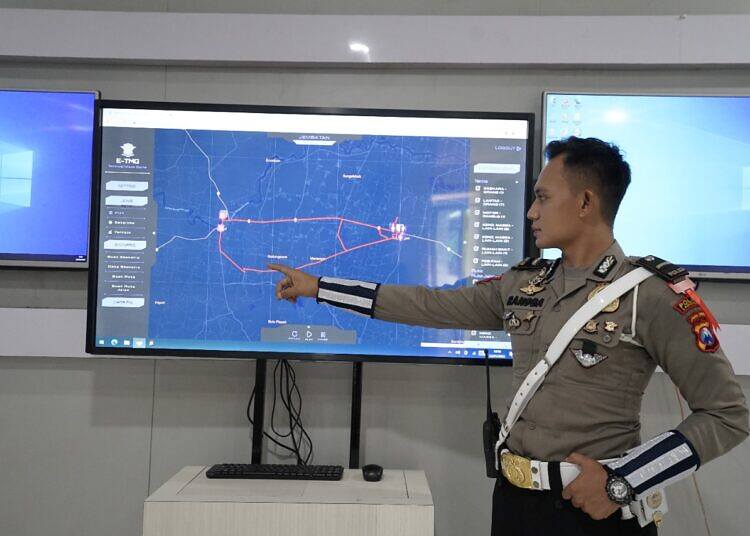 Polres Lamongan Gelar Simulasi Rekayasa Pengalihan Arus Lalu Lintas Jelang Mudik Lebaran 2022