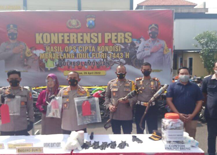Ops Cipta Kondisi 2022 Jelang Idul Fitri, Polres Lamongan Berhasil Wujudkan Wilayah Kondusif, Aman dan Nyaman