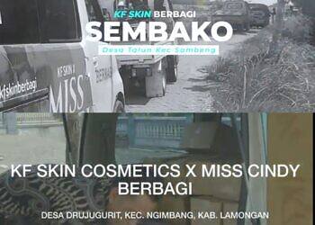 Berikan Ratusan Paket Sembako, Aksi Sosial KF Skin Berbagi
