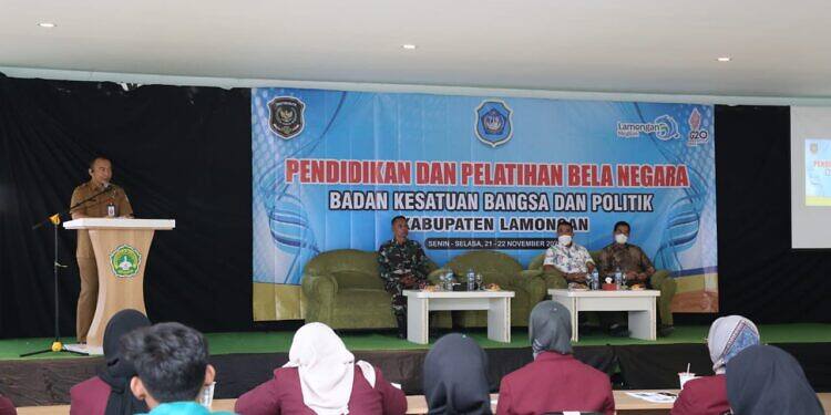 Perkuat Nasionalisme dan Ideologi Pancasila, Kepala Staf Kodim 0812 Lamongan Beri Materi Bela Negara