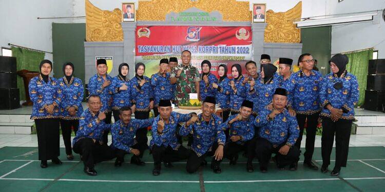 Dandim 0812 Lamongan Hadiri Upacara Peringatan HUT ke 51 Korpri