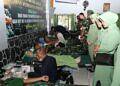 Peringati HJK TNI AD ke-77 dan HUT Kodam V/Brawijaya ke-74 , Kodim 0812/Lamongan Gelar Baksos Donor Darah