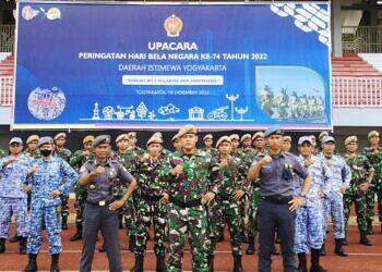 Potensi Pertahanan Bela Negara DIY Komcad, Komduk FKBN, Menwa Mahakarta Ikuti Upacara Hari Bela Negara ke 74.