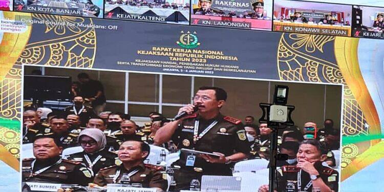 Kejaksaan Negeri Lamongan Sukseskan Gelaran Rakernas Kejaksaan RI Tahun 2023