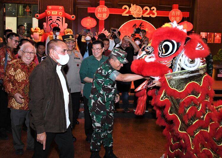 Forkopimda Sumut Gelar Patroli di Malam Imlek 2023.