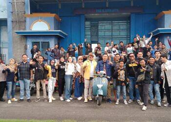 Sunmori Charity Lamongan 2023 !! Bupati Yes Riding Bersama Ratusan Vespa Mania.