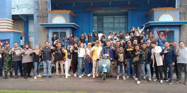 Sunmori Charity Lamongan 2023 !! Bupati Yes Riding Bersama Ratusan Vespa Mania.