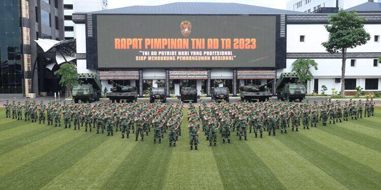 Rapim TNI AD TA 2023, Kasad Tegaskan TNI AD Siap Kawal Pembangunan Nasional.