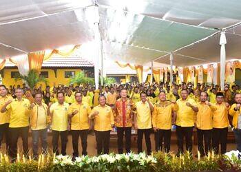 Bupati Yes Hadiri Rakerda DPD Fraksi Partai Golkar, Sampaikan Capaian Pembangunan Lamongan.