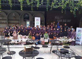 HUT ke-2 Komunitas Jurnalis Lamongan Gelar Doa, Tasyakuran dan Santunan 41 Anak Yatim-piatu.